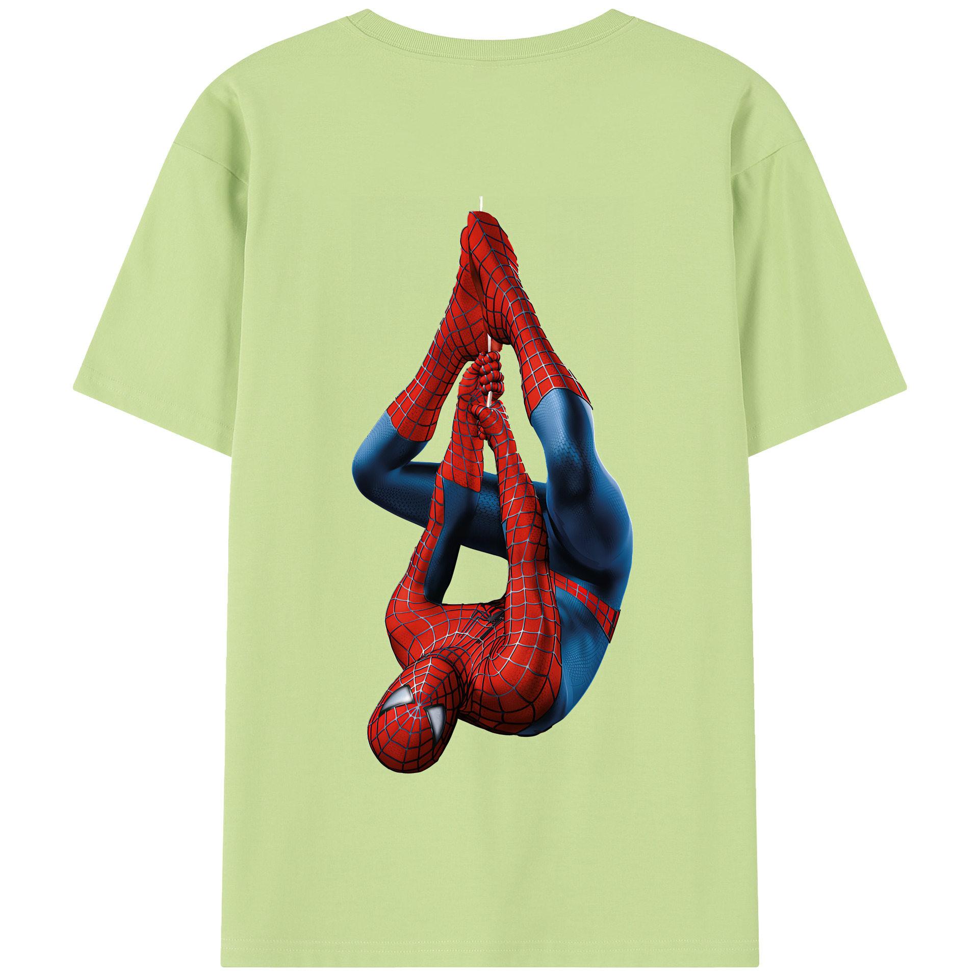 Spider Man スパイダーマン 綿100％半袖Tシャツ（背面プリント）